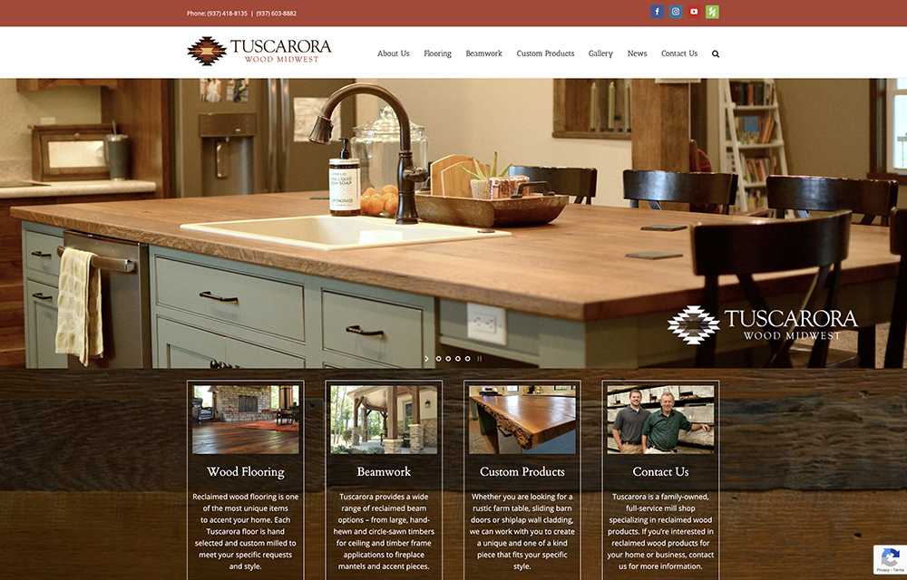 Tuscarora Wood Midwest Website | Welborn Creative