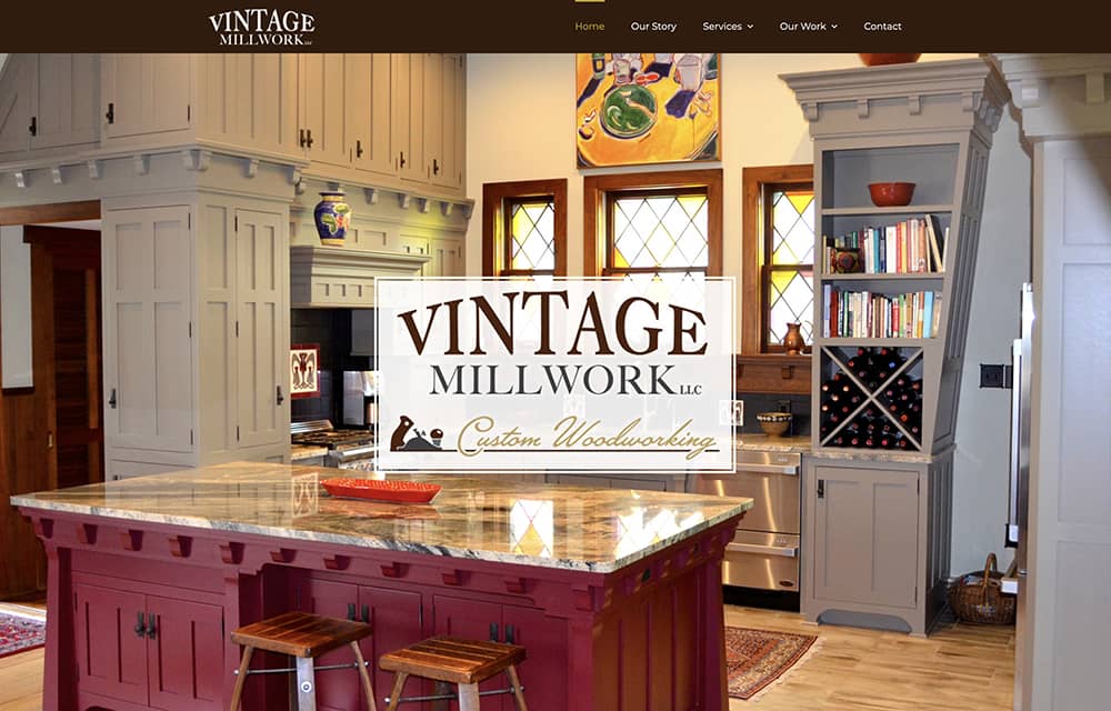 Vintage Millwork Website | Welborn Creative